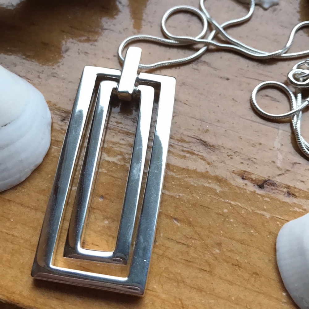 Rectangle Necklace - Picture 3 of 5